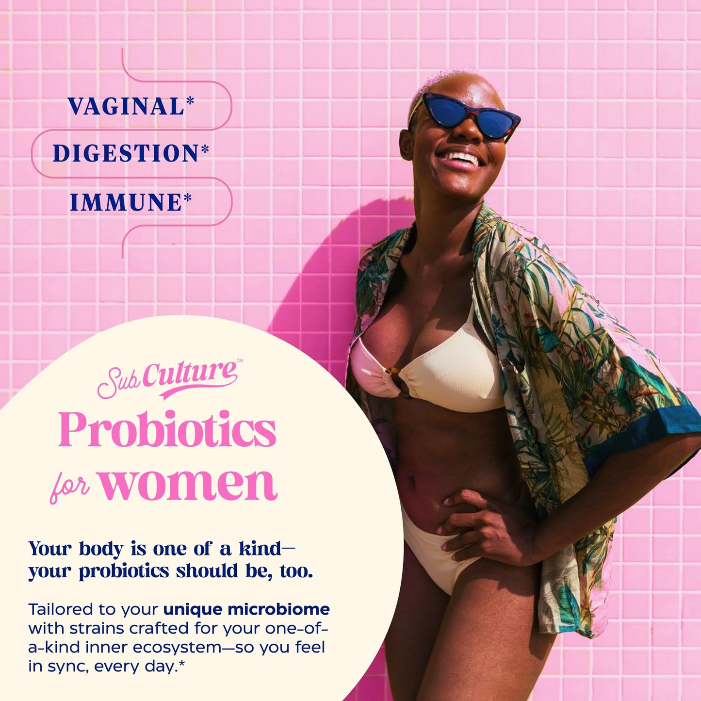 Enzymedica SubCulture Probiotics for Women – 50B CFU, Vaginal & Urinary Health, Pack of 2