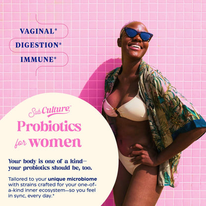 Enzymedica SubCulture Probiotics for Women – 50B CFU, Vaginal & Urinary Health, Pack of 2