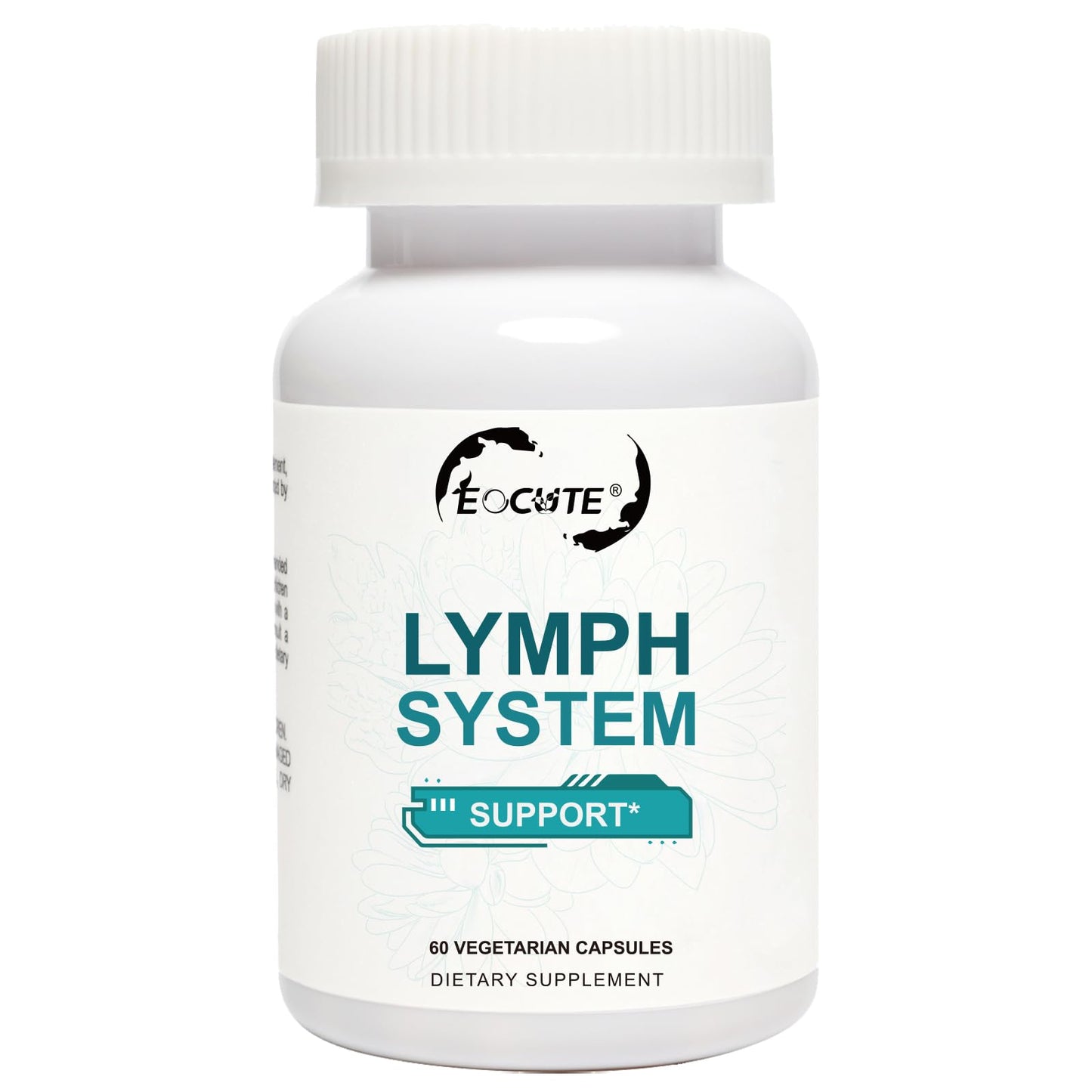EOCUTE Lymph System Support Supplement with Dandelion Extract, Cleavers & Burdock Powder – 60 Count