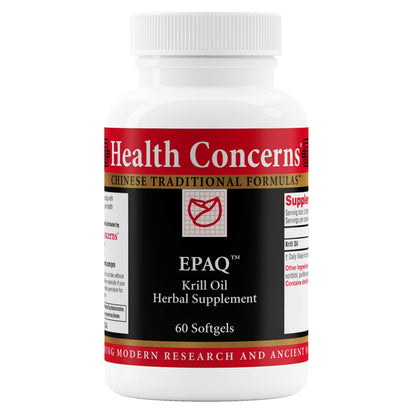 Health Concerns EPAQ – Brain Health Support with 1000 mg Krill Oil