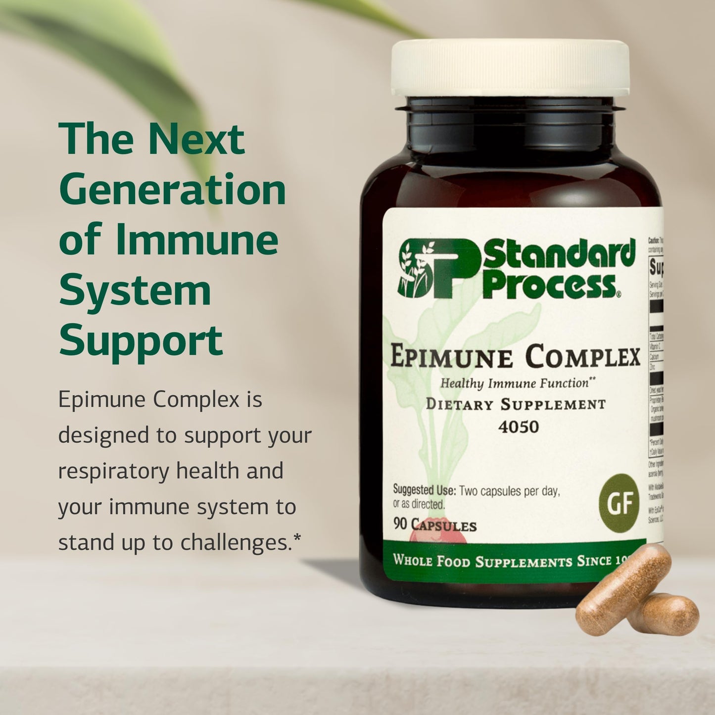 Epimune Complex by Standard Process – Vegan Immune Support with Maitake & Turkey Tail (90 Capsules)