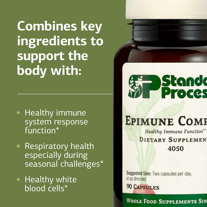 Epimune Complex by Standard Process – Vegan Immune Support with Maitake & Turkey Tail (90 Capsules)