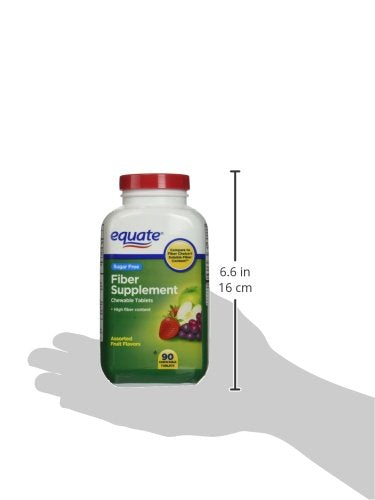Equate Fiber Supplement - 90 Chewable Tablets (Compare to Fiber Choice)