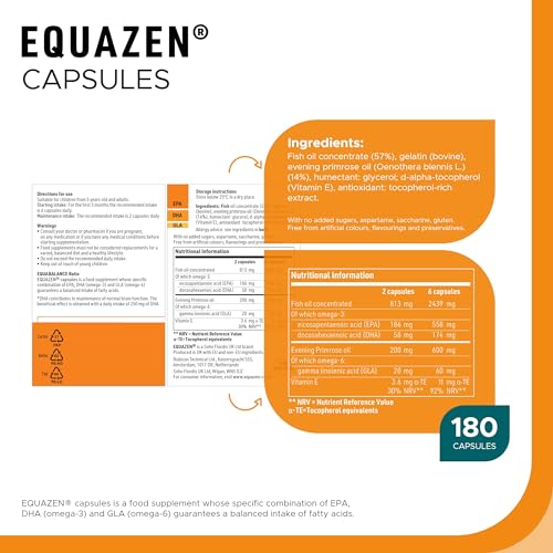 Equazen Eye Q Omega 3 & 6 180 Capsules | Family Capsules