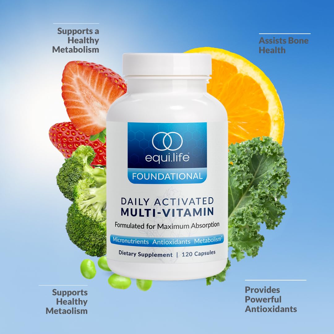 Equilife Daily Activated Multivitamin - 21 Nutrients, 120 Capsules