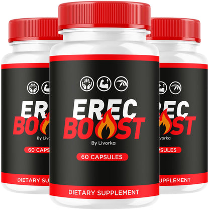 (3 Pack) ErecBoost Capsules - Advanced Formula, 180 Capsules for 3 Months