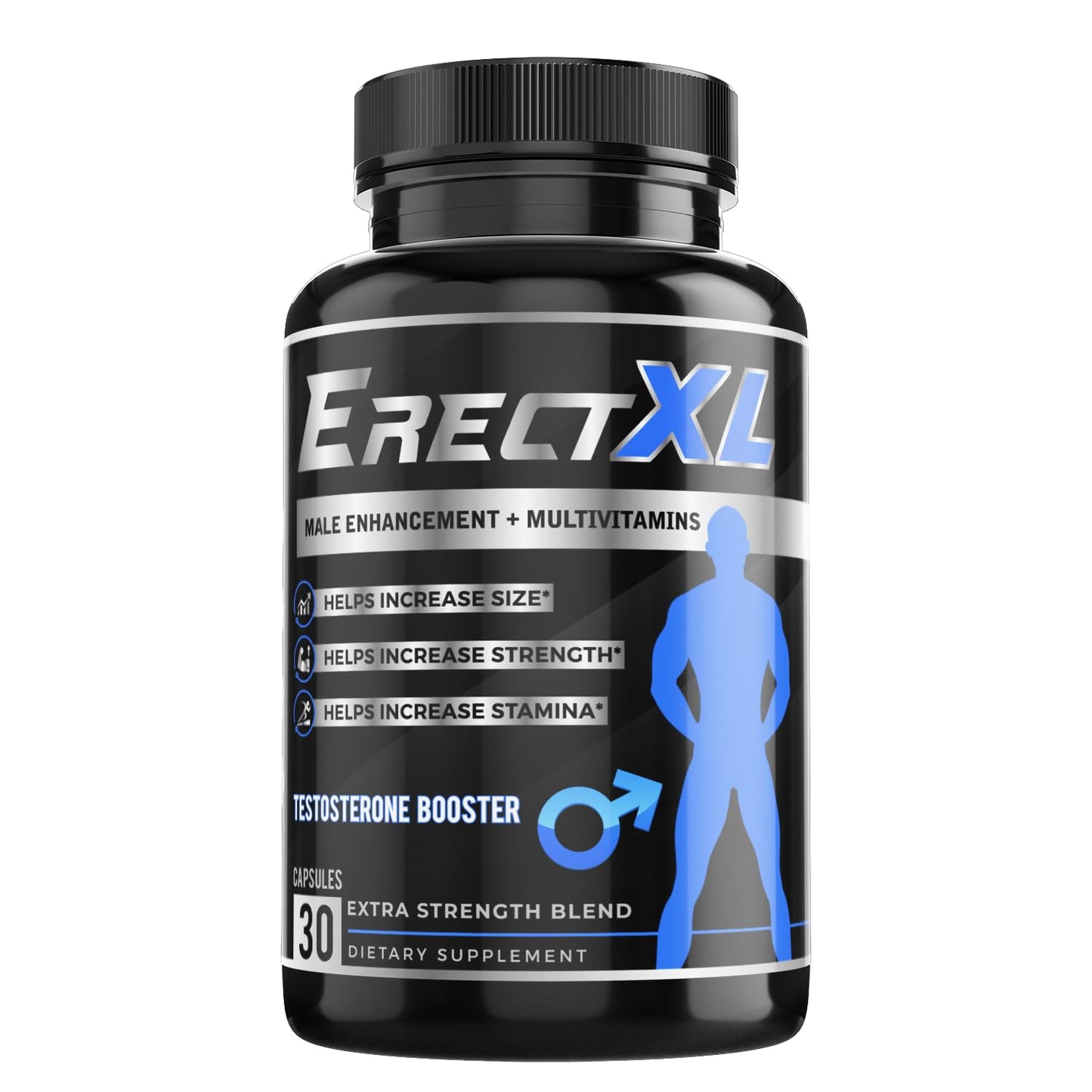 ErectXL Multivitamin for Men – Performance, Size & Stamina Booster | Nitric Oxide & Testosterone Support