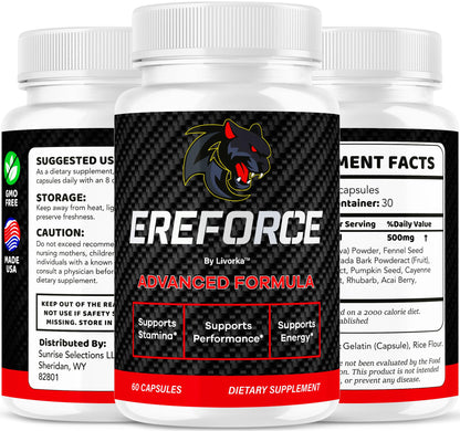 (3 Pack) Ereforce Capsules - Advanced Daily Formula, 180 Capsules
