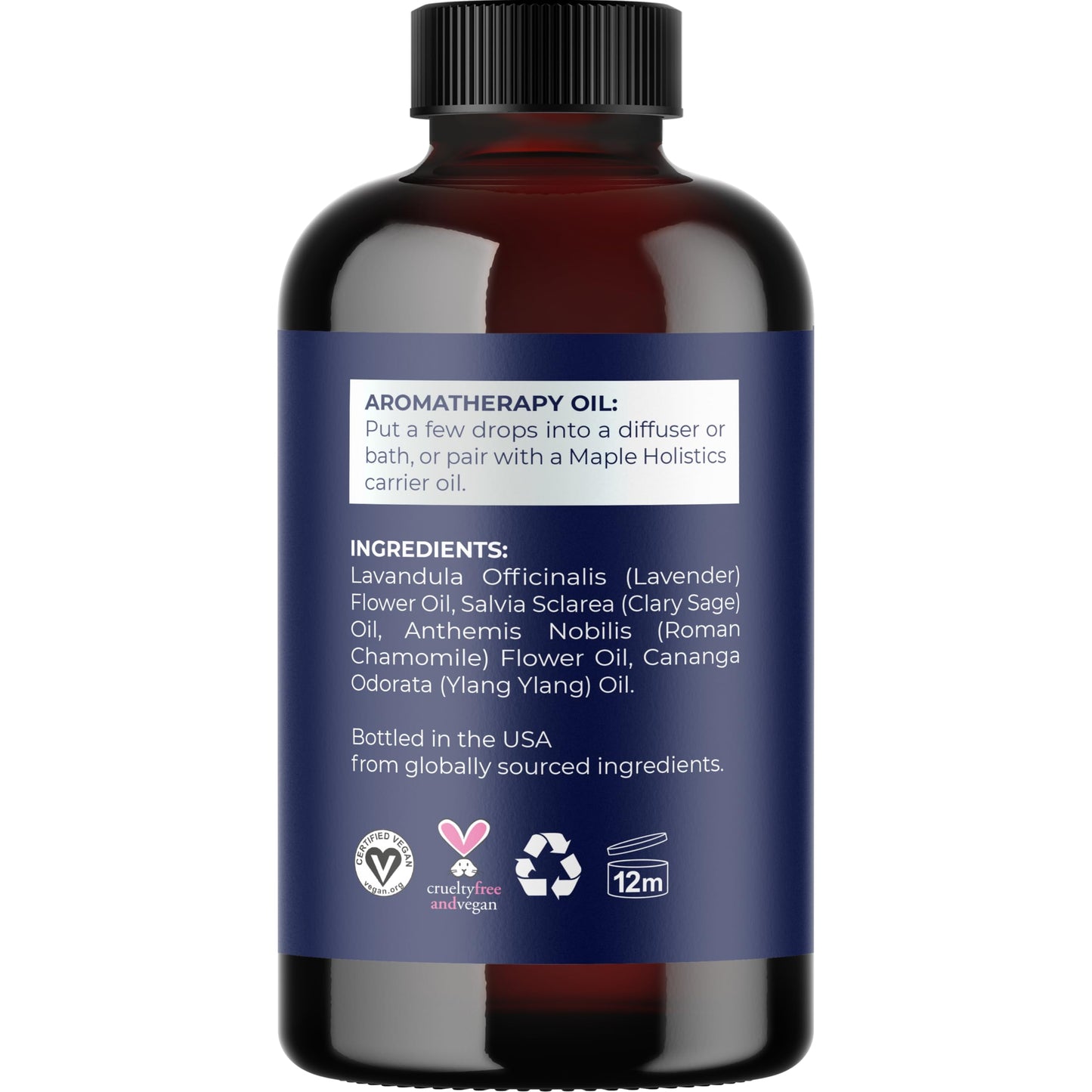 Sleep Essential Oil Blend for Diffusers – Dream Essential Oil for Nighttime Aromatherapy (4oz) with Lavender, Ylang-Ylang, Clary Sage & Roman Chamomile