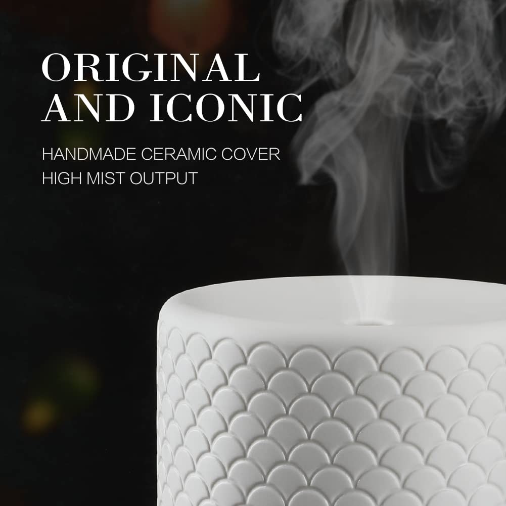Essential Oil Diffuser 280ml – Large Room Aromatherapy, Sleep Mode, 4 Timers, 3 Light Modes
