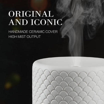 Essential Oil Diffuser 280ml – Large Room Aromatherapy, Sleep Mode, 4 Timers, 3 Light Modes