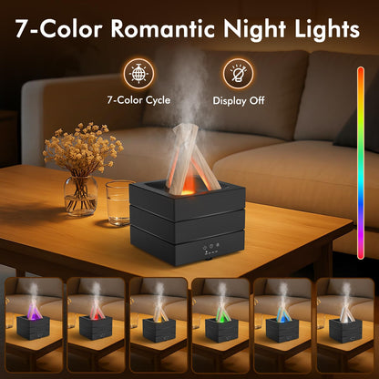 Essential Oil Diffuser 280ML Ultrasonic Humidifier with Remote, Timer & Auto-Off – 7 LED Colors