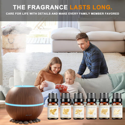 Essential Oil Set - Premium Fragrance Oils for Diffusers (6x10ml)