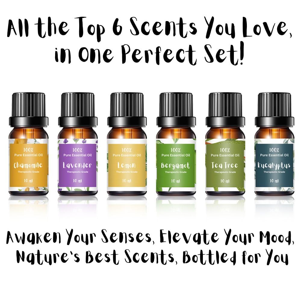 Essential Oils for Laundry - 100% Pure Therapeutic Grade Top 6