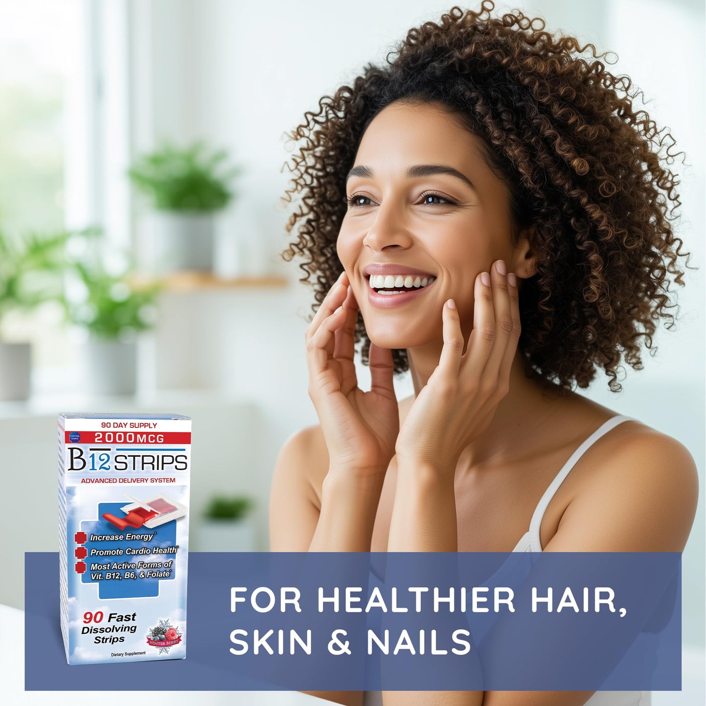 Essential Source 2000 mcg Methylcobalamin B12 Sublingual Strips | Energy, Focus & Hair Support