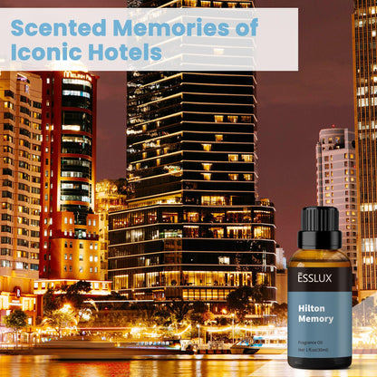 ESSLUX Hilton Memory Diffuser Oil – Luxury Hotel Fragrance Oil for Diffusers, Soaps & Candles, 30ml
