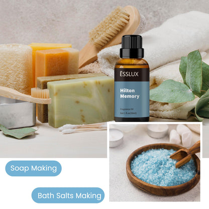 ESSLUX Hilton Memory Diffuser Oil – Luxury Hotel Fragrance Oil for Diffusers, Soaps & Candles, 30ml