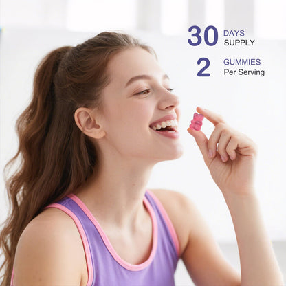 esverco Sleep Gummies | 500mg Magnesium Citrate + L-Theanine for Sleep & Relaxation | Vegan, Grape, 120 Count