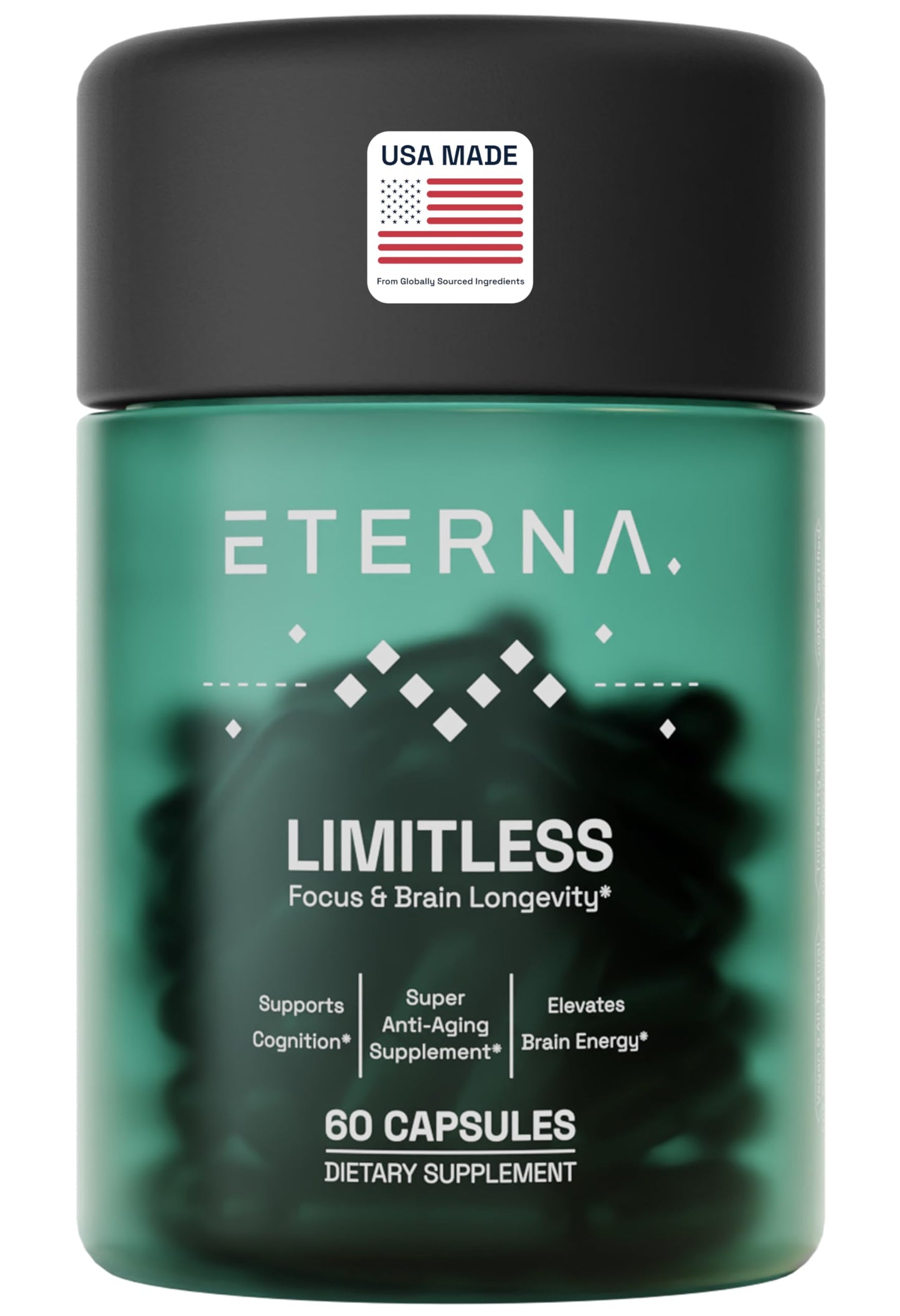 Eterna Limitless Nootropic – Brain & Focus Supplement (1 Month Supply)