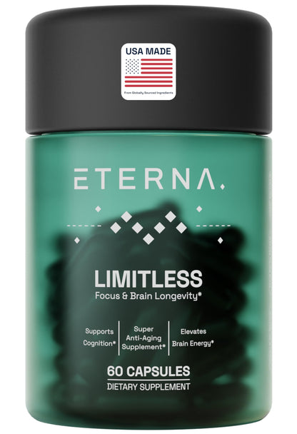 Eterna Limitless Nootropic – Brain & Focus Supplement (1 Month Supply)