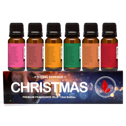 Eternal Essence Oils Christmas Set of 6 Premium Fragrance Oils – 10ml