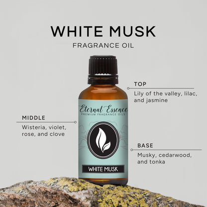 Eternal Essence Oils White Musk 30ml Premium Fragrance Oil for Candle and Soap