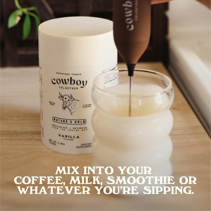 Cowboy Colostrum Powder Travel Packs – First Day Milking, Grass-Fed, Unflavored, 30 Servings