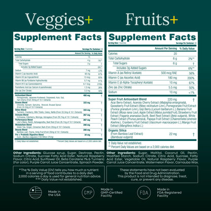 Etta Vita 120 Chews Super Greens Gummies | 9 Superfruits & 30 Veggies