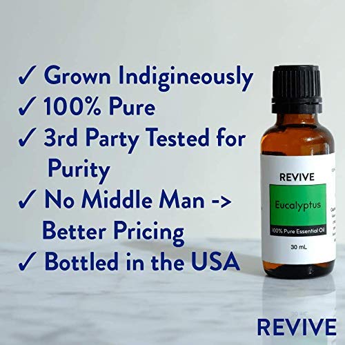 Eucalyptus Essential Oil 30mL by Revive Essential Oils – 100% Pure Therapeutic Grade