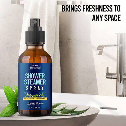 Eucalyptus & Peppermint Shower Steamer Spray 2 fl oz - Nexon Botanics | Aromatherapy Mist