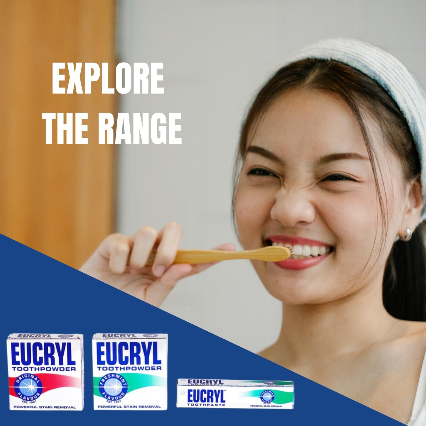 Eucryl Toothpowder Freshmint 50g – Minty Stain-Removing Tooth Powder