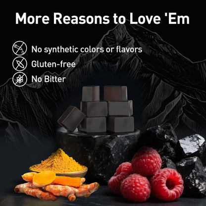 Eullsi Pure Himalayan Shilajit Gummies + Ashwagandha for Energy, Stamina & Immune Support | Vegan Non-GMO, 180 Count