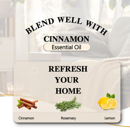 EUQEE Cinnamon Essential Oil 118ml (4 Fl Oz) – Diffuser, Aromatherapy, DIY Soap & Candle Making