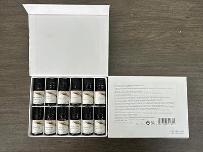 EUQEE 12pcs Fragrance Oils Gift Set – Premium Essential Oils for Diffuser & DIY