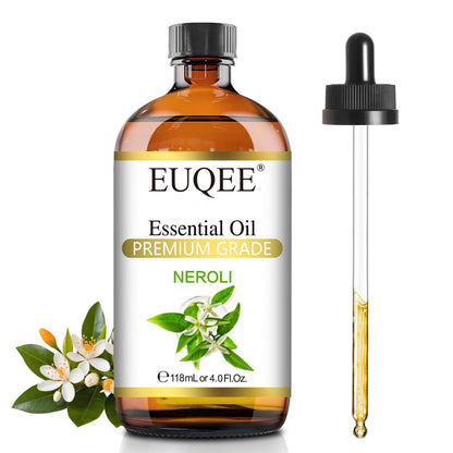 EUQEE Neroli Essential Oil 118mL (4oz) - Pure Neroli Oil for Diffuser, Aromatherapy & DIY Soap