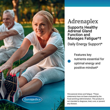 EuroMedica Adrenaplex – Adrenal Gland Support Supplement with Vitamin C & B6 | 120 Capsules
