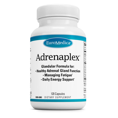 EuroMedica Adrenaplex – Adrenal Gland Support Supplement with Vitamin C & B6 | 120 Capsules