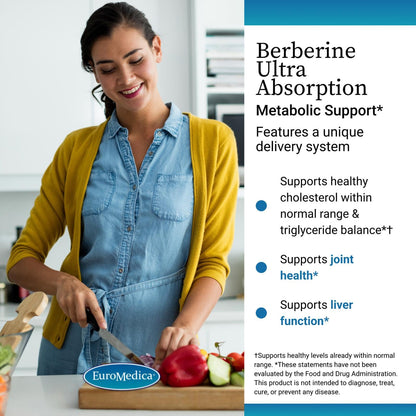 EuroMedica Ultra Absorption – Brain & Liver Health Support, 60 Vegan Capsules