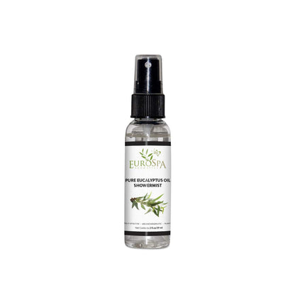 EuroSpa Aromatics Pure Eucalyptus Oil ShowerMist & Steam Room Spray – All-Natural Aromatherapy, 2oz