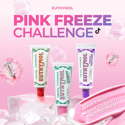 EUTHYMOL Original Pink Toothpaste – Fluoride-Free, Sensitive Teeth & Gums, Wintergreen