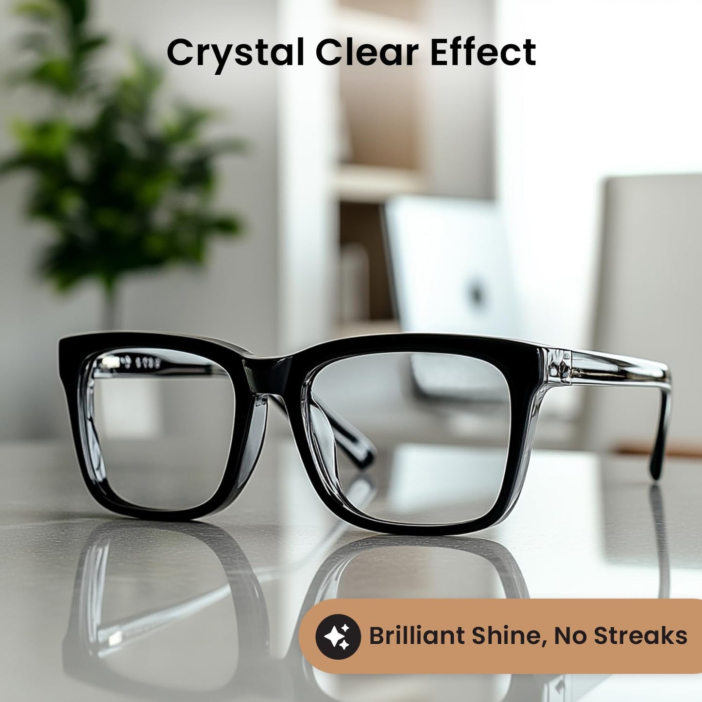 EVEO Eyeglass Cleaner Spray - No Streaks Technology, 3-Pack with Microfiber Cloth