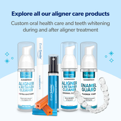 EverSmile AlignerFresh Original Clean Foam – Aligner Cleaner for Invisalign & All Clear Aligners, 25ml (2 Pack)