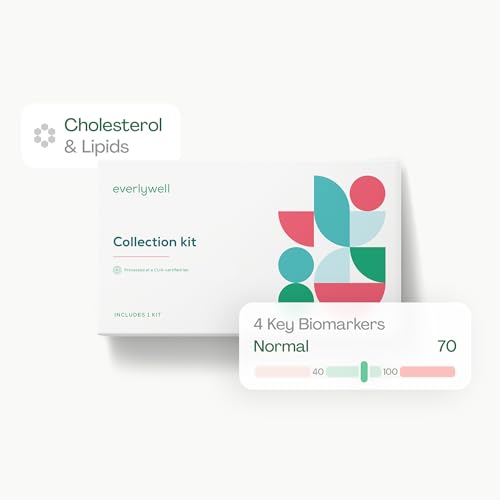 Everlywell Cholesterol and Lipids Test - At-Home Collection Kit | CLIA-Certified Lab Results in Days | Ages 18+