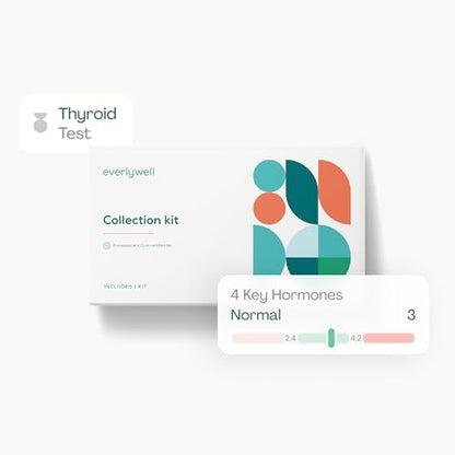 Everlywell Thyroid Test - At-Home Collection Kit | CLIA-Certified Lab | 5-8 Days | 18+