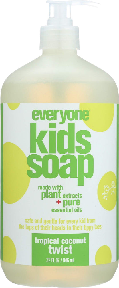 Everyone 3-in-1 Kids Soap Tropical Coconut 32oz (6-Pack)