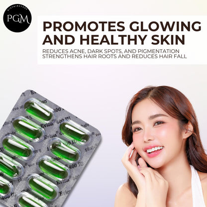 50 Evion Vitamin E 400mg Capsules – Glowing Skin, Hair & Nails
