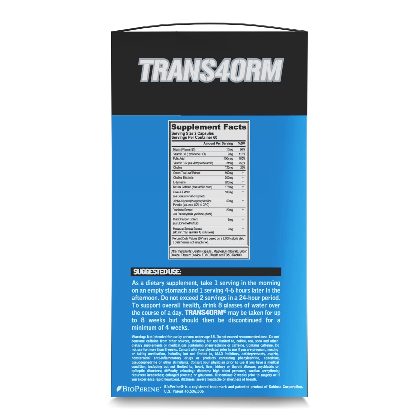 EVL Weight Loss Support Stack — Trans4orm Thermogenic Fat Burner & LeanMode Non-Stimulant