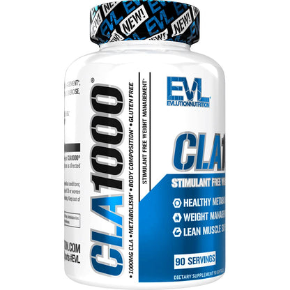 Evlution CLA 1000mg Pills – Fat Burn & Metabolism (Stimulant-Free)