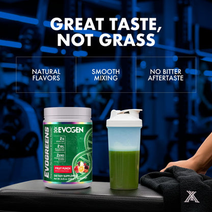 Evogen Evogreens - Super Greens Powder for Recovery, Wellness & Immune Health | 30 Servings