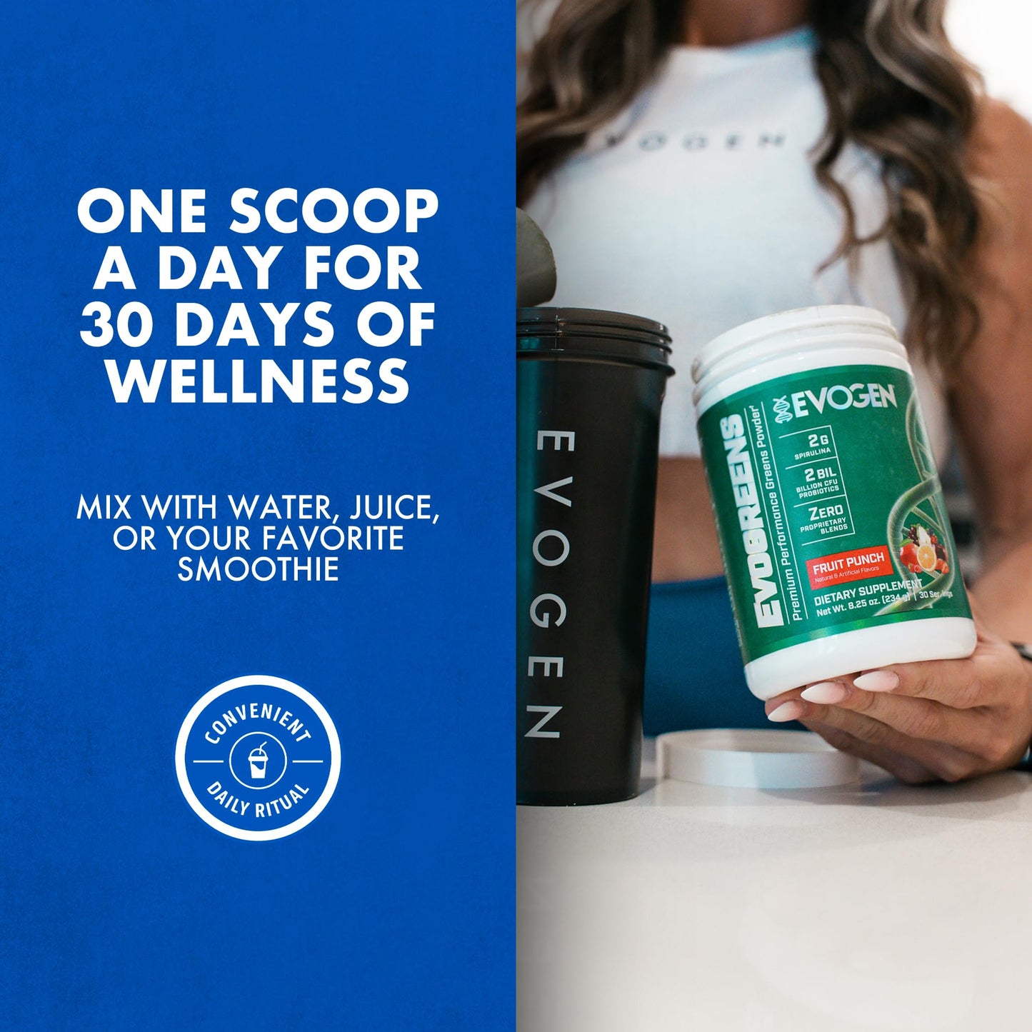 Evogen Evogreens - Super Greens Powder for Recovery, Wellness & Immune Health | 30 Servings